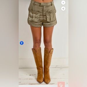 Animari silky cargo shorts - medium. Never worn. New without tags.